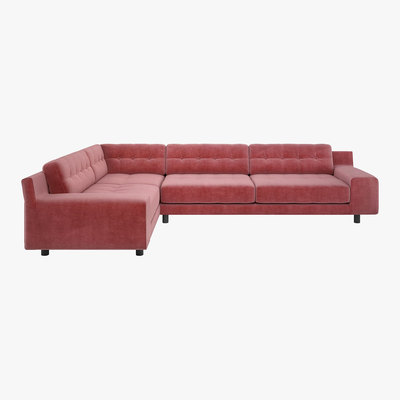 Habitat Hendricks 4 Seat Dusty Rose Right Hand Corner Sofa, Dusty Rose
