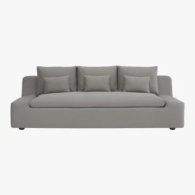 Habitat Kasha Grey Acor FaBric 4 Seater Sofa, Grey