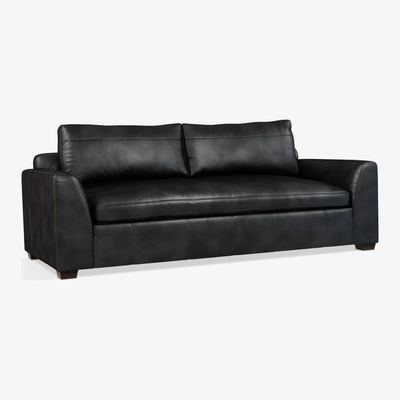 John Lewis John Lewis & Partners Tortona Leather Large 3 Seater Sofa