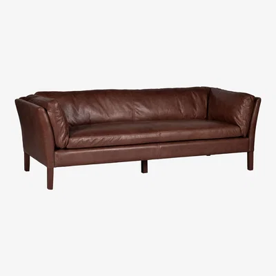 John Lewis Halo Groucho Large 3 Seater Leather Sofa