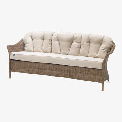 John Lewis KETTLER RHS Harlow Carr 3 Seater Outdoor Sofa, Natural