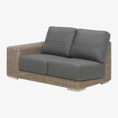John Lewis 4 Seasons Outdoor Kingston Modular 2-Seater Garden Sofa, Left Hand Side