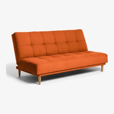 John Lewis John Lewis & Partners Linear Medium 2 Seater Sofa Bed, Light Leg