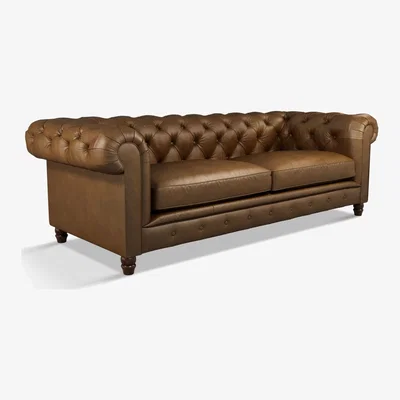 John Lewis Halo Earle Chesterfield Grand 4 Seater Leather Sofa