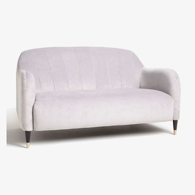 John Lewis John Lewis & Partners Meghan Fluted Back Petite Sofa, Dark Leg, Harriet Smoke