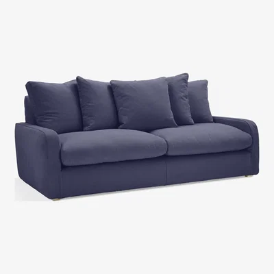John Lewis Floppy Jo Large 3 Seater Sofa by Loaf at John Lewis in Brushed Cotton Navy Blue