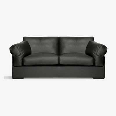 John Lewis John Lewis & Partners Java Medium 2 Seater Leather Sofa, Dark Leg