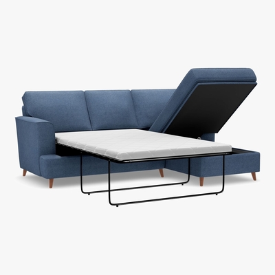 Marks & Spencer M&S Copenhagen Corner Chaise Storage Sofa Bed (Right-Hand) - RHSSB - Navy, Navy,Ochre,Terracotta,Light Grey,Grey,Teal,Blush Pink,Natural,Sage