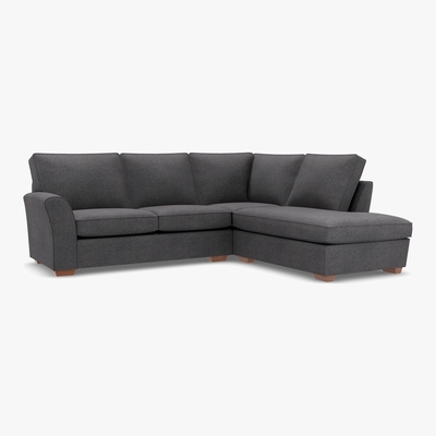 Marks & Spencer M&S Lincoln Corner Chaise Sofa (Right-Hand) - R3STC - Grey, Grey,Mushroom,Linen,Charcoal,Silver,Duck Egg,Dark Grey,Soft Teal,Blush,Natural,Denim,Navy,Dark Teal,Almond