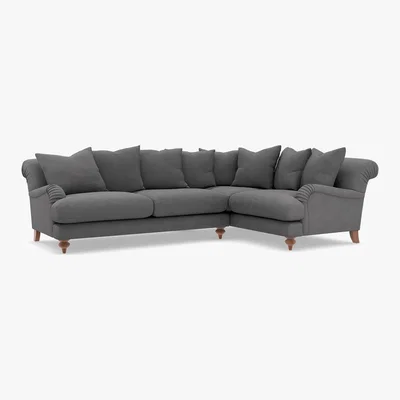 Marks & Spencer M&S Isabelle Small Corner Sofa (Right-Hand) - SRCNR - Dusky Pink, Dusky Pink,Dark Ochre,Peacock,Grey,Emerald,Navy,Ochre,Natural,Duck Egg,Charcoal,Steel