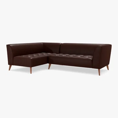 Marks & Spencer M&S Luna Corner Sofa (Left-Hand) - SLCNR - Chestnut, Chestnut,Teak,Dark Brown