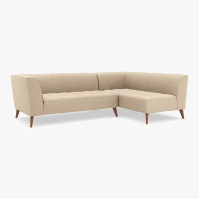 Marks & Spencer M&S Luna Corner Sofa (Right-Hand) - SRCNR - Duck Egg, Duck Egg,Peacock,Charcoal,Natural,Dusky Pink,Grey,Navy,Dark Ochre,Ochre,Steel,Emerald