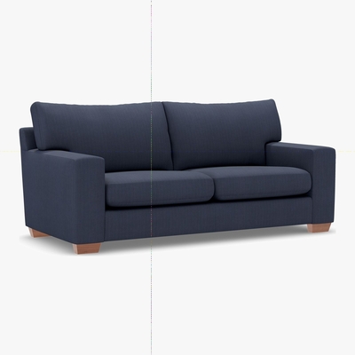 Marks & Spencer M&S Alfie Medium Sofa - Navy, Navy,Linen,Blush,Duck Egg,Natural,Silver,Mushroom,Dark Grey,Grey,Charcoal,Dark Teal,Denim,Soft Teal,Blue,Almond,Ochre