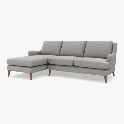 Marks & Spencer M&S Ashton Corner Chaise Sofa (Left-Hand) - L3STC - Almond, Almond,Silver,Natural,Denim,Charcoal,Blue,Mushroom,Soft Teal,Grey,Navy,Dark Grey,Blush,Duck Egg,Dark Teal,Linen