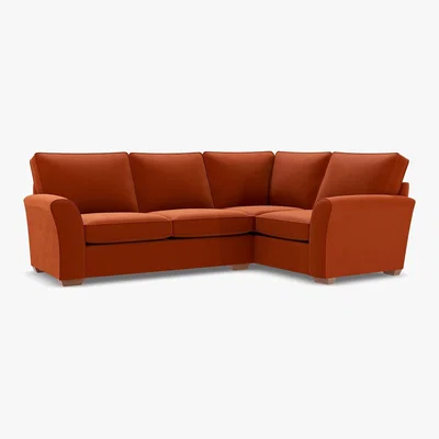 Marks & Spencer M&S Lincoln Small Corner Sofa (Right-Hand) - SRCNR - Navy, Navy,Light Grey,Ochre,Terracotta,Grey,Blush Pink,Teal,Sage,Natural