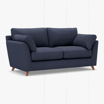 Marks & Spencer M&S Oscar Small Sofa - Almond, Almond,Ochre,Navy,Denim,Grey,Linen,Soft Teal,Duck Egg,Natural,Silver,Dark Teal,Mushroom,Dark Grey,Charcoal,Blush,Blue