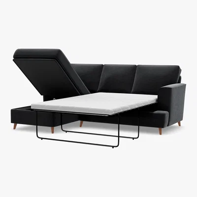 Marks & Spencer M&S Copenhagen Corner Chaise Storage Sofa Bed (Left-Hand) - LHSSB - Light Grey, Light Grey,Navy,Ochre,Terracotta,Grey,Blush Pink,Teal,Natural,Sage