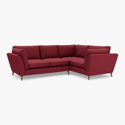Marks & Spencer M&S Finch Small Corner Sofa (Right-Hand) - SRCNR - Terracotta, Terracotta,Ochre,Blush Pink,Teal,Natural,Light Grey,Sage,Grey,Navy