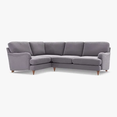 Marks & Spencer M&S Rochester Small Corner Sofa (Left-Hand) - SLCNR - Navy, Navy,Grey,Emerald,Dusky Pink,Dark Ochre,Peacock,Ochre,Natural,Steel,Charcoal,Duck Egg