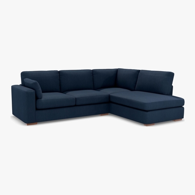 Marks & Spencer M&S Boston Corner Chaise Sofa (Right-Hand) - R3STC - Dusky Pink, Dusky Pink,Natural,Charcoal,Ochre,Emerald,Peacock,Grey,Dark Ochre,Steel,Navy,Duck Egg