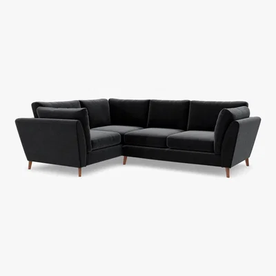Marks & Spencer M&S Finch Small Corner Sofa (Left-Hand) - SLCNR - Duck Egg, Duck Egg,Charcoal,Indigo,Steel,Silver,Natural,Dark Red,Denim,Navy,Dark Teal