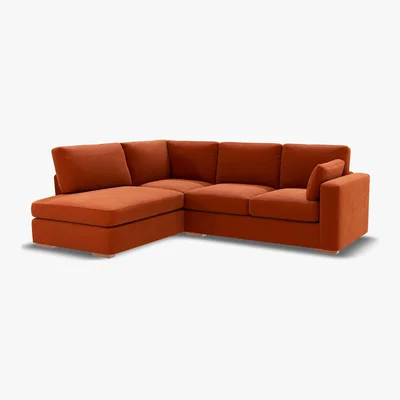 Marks & Spencer M&S Boston Small Corner Chaise Sofa (Left-Hand) - SLHCH - Dark Ochre, Dark Ochre,Grey,Steel,Charcoal,Navy,Duck Egg,Dusky Pink,Natural,Ochre,Emerald,Peacock