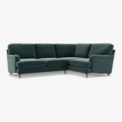 Marks & Spencer M&S Rochester Small Corner Sofa (Right-Hand) - SRCNR - Navy, Navy,Peacock,Grey,Emerald,Dusky Pink,Dark Ochre,Steel,Natural,Charcoal,Duck Egg,Ochre