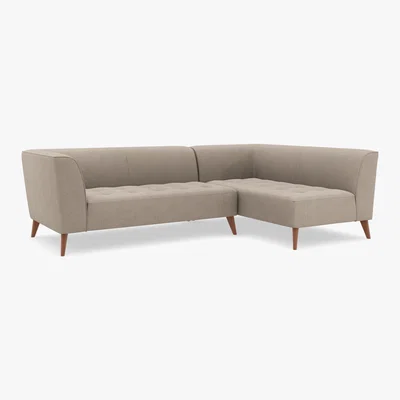 Marks & Spencer M&S Luna Corner Sofa (Right-Hand) - SRCNR - Duck Egg, Duck Egg,Peacock,Charcoal,Natural,Dusky Pink,Grey,Navy,Dark Ochre,Ochre,Steel,Emerald