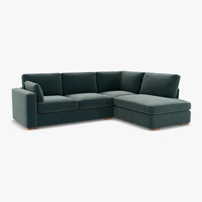 Marks & Spencer M&S Boston Corner Chaise Sofa (Right-Hand) - R3STC - Dusky Pink, Dusky Pink,Natural,Charcoal,Ochre,Emerald,Peacock,Grey,Dark Ochre,Steel,Navy,Duck Egg