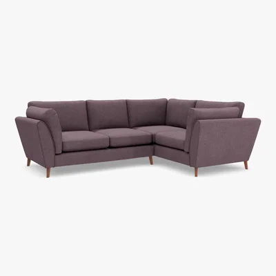 Marks & Spencer M&S Finch Small Corner Sofa (Right-Hand) - SRCNR - Terracotta, Terracotta,Ochre,Blush Pink,Teal,Natural,Light Grey,Sage,Grey,Navy