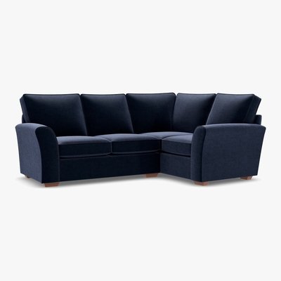 Marks & Spencer M&S Lincoln Extra Small Corner Sofa (Right-Hand) - EXSRC - Navy, Navy,Light Grey,Ochre,Terracotta,Grey,Blush Pink,Teal,Natural,Sage