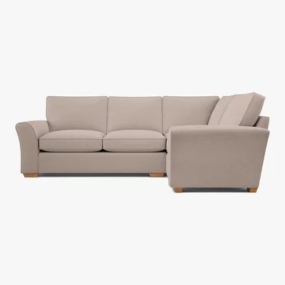 Marks & Spencer M&S Lincoln Small Corner Sofa (Right-Hand) - SRCNR - Navy, Navy,Light Grey,Ochre,Terracotta,Grey,Blush Pink,Teal,Sage,Natural