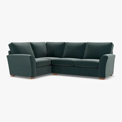 Marks & Spencer M&S Lincoln Small Corner Sofa (Left-Hand) - SLCNR - Terracotta, Terracotta,Navy,Ochre,Light Grey,Grey,Blush Pink,Teal,Natural,Sage