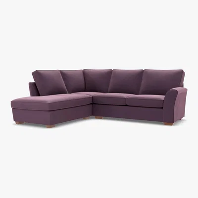 Marks & Spencer M&S Lincoln Corner Chaise Sofa (Left-Hand) - L3STC - Grey, Grey,Mushroom,Linen,Charcoal,Silver,Duck Egg,Dark Grey,Soft Teal,Blush,Natural,Denim,Navy,Dark Teal,Almond