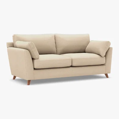 Marks & Spencer M&S Oscar Medium Sofa - Almond, Almond,Ochre,Navy,Denim,Grey,Linen,Soft Teal,Duck Egg,Natural,Silver,Dark Teal,Mushroom,Dark Grey,Charcoal,Blush,Blue