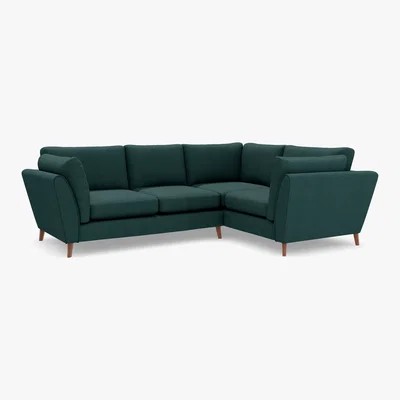 Marks & Spencer M&S Finch Small Corner Sofa (Right-Hand) - SRCNR - Terracotta, Terracotta,Ochre,Blush Pink,Teal,Natural,Light Grey,Sage,Grey,Navy