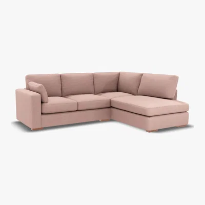 Marks & Spencer M&S Boston Small Corner Chaise Sofa (Right-Hand) - SRHCH - Dark Ochre, Dark Ochre,Grey,Steel,Charcoal,Navy,Duck Egg,Dusky Pink,Natural,Ochre,Emerald,Peacock