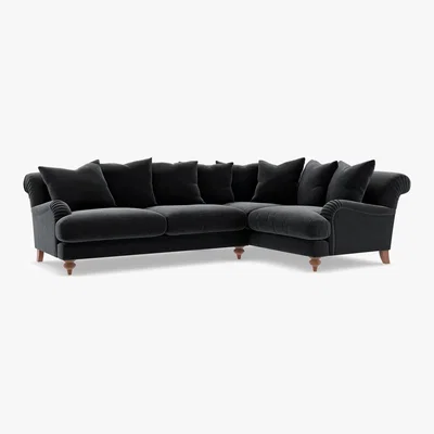 Marks & Spencer M&S Isabelle Small Corner Sofa (Right-Hand) - SRCNR - Dusky Pink, Dusky Pink,Dark Ochre,Peacock,Grey,Emerald,Navy,Ochre,Natural,Duck Egg,Charcoal,Steel