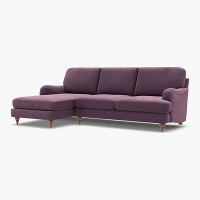 Marks & Spencer M&S Rochester Corner Chaise Sofa (Left-Hand) - L3STC - Navy, Navy,Grey,Emerald,Dusky Pink,Dark Ochre,Peacock,Ochre,Steel,Duck Egg,Natural,Charcoal