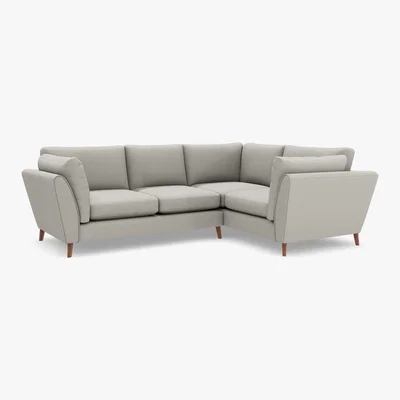 Marks & Spencer M&S Finch Small Corner Sofa (Right-Hand) - SRCNR - Terracotta, Terracotta,Ochre,Blush Pink,Teal,Natural,Light Grey,Sage,Grey,Navy