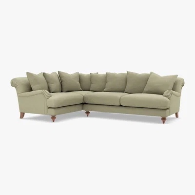 Marks & Spencer M&S Isabelle Small Corner Sofa (Left-Hand) - SLCNR - Dusky Pink, Dusky Pink,Dark Ochre,Peacock,Grey,Emerald,Navy,Duck Egg,Charcoal,Natural,Ochre,Steel