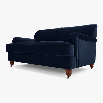 Made.com Orson 2 Seater Sofa,  Ink Blue Velvet