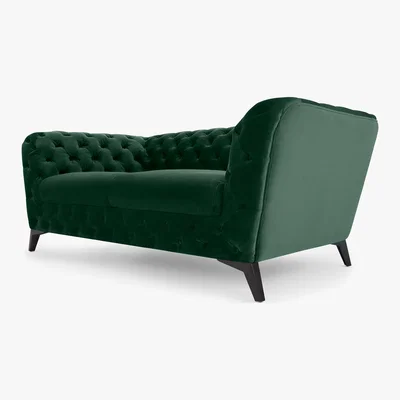Made.com Sloan 2 Seater Sofa, Pine Green Velvet