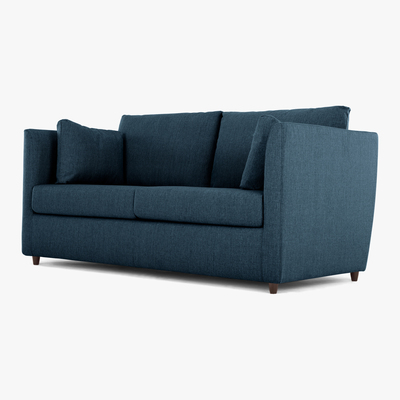 Made.com Milner Sofa Bed with Foam Mattress, Arctic Blue