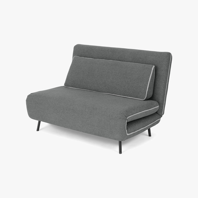 Made.com Kahlo Double Seat Sofa Bed, Salt Grey
