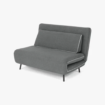 Made.com Kahlo Double Seat Sofa Bed, Salt Grey
