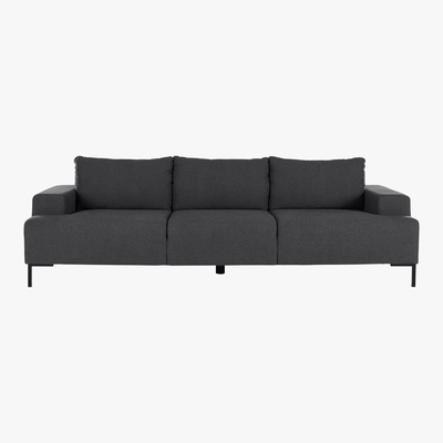 Made.com Oskar 3 Seater Sofa, Sterling Grey
