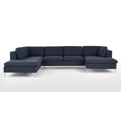 Made.com Monterosso Left Hand Facing Corner Sofa, Storm Blue