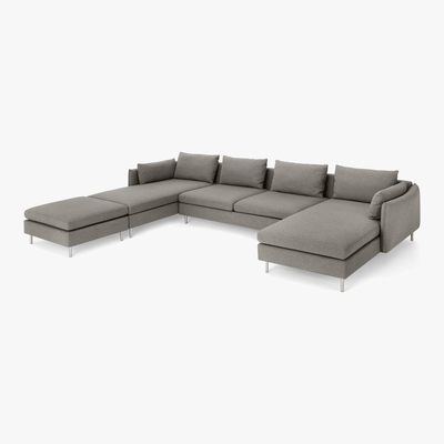 Made.com VENTO Horseshoe Corner Sofa, Manhattan Grey