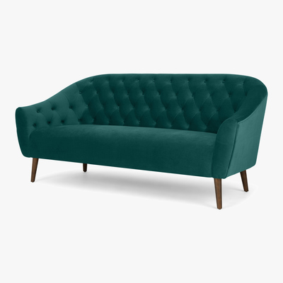 Made.com Tallulah 3 Seater Sofa, Seafoam Blue Velvet